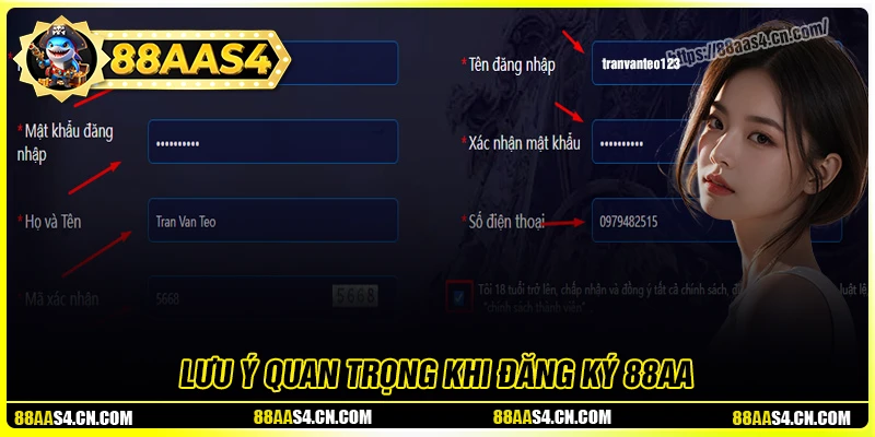 Lưu ý quan trọng khi đăng ký 88aa tân thủ cần biết